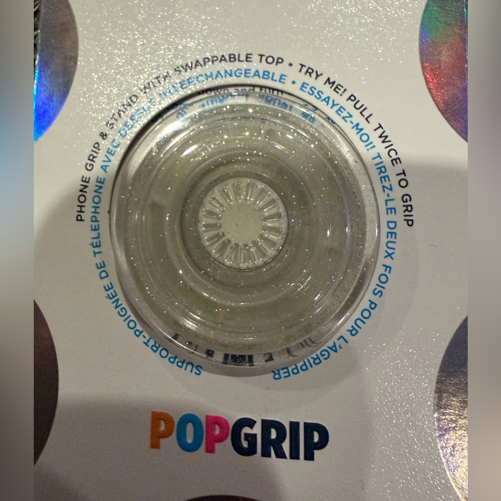 🆕 PopSockets PopGrip - Clear - Picture 2 of 4